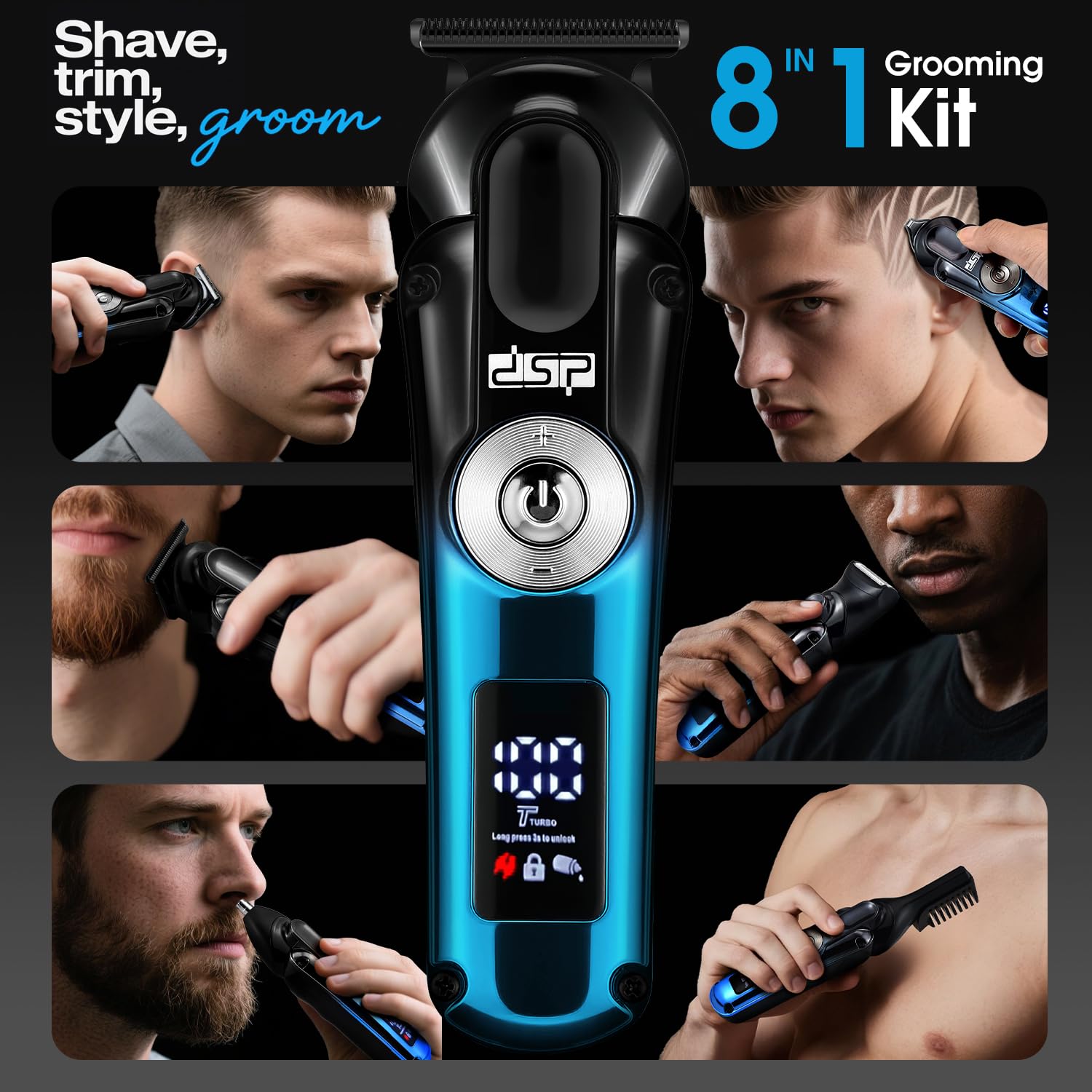 Amazon.com: DSP Men's Grooming Kit, Beard Trimmer for Men, Nose